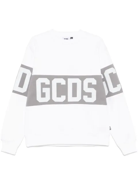 GCDS logo-print sweatshirt White B1XM1511JD1