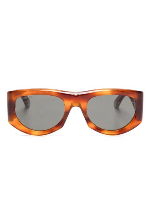 Gucci Eyewear rectangle-frame sunglasses Brown GG1917S