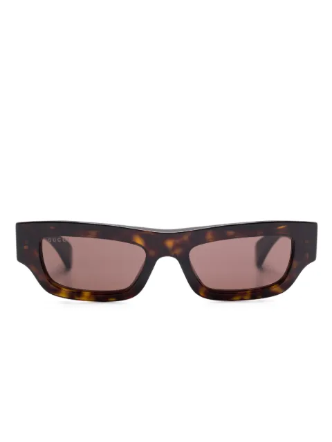 Gucci Eyewear rectangle-frame sunglasses Brown GG1839S002