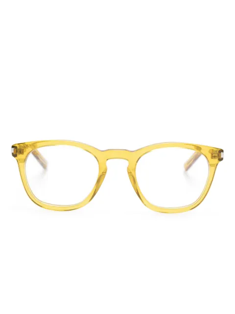 Saint Laurent Eyewear square-frame glasses Yellow SL28OPT