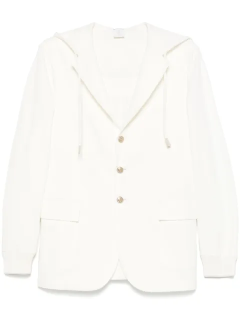 Eleventy hooded blazer White K75GIAK17TES0K263