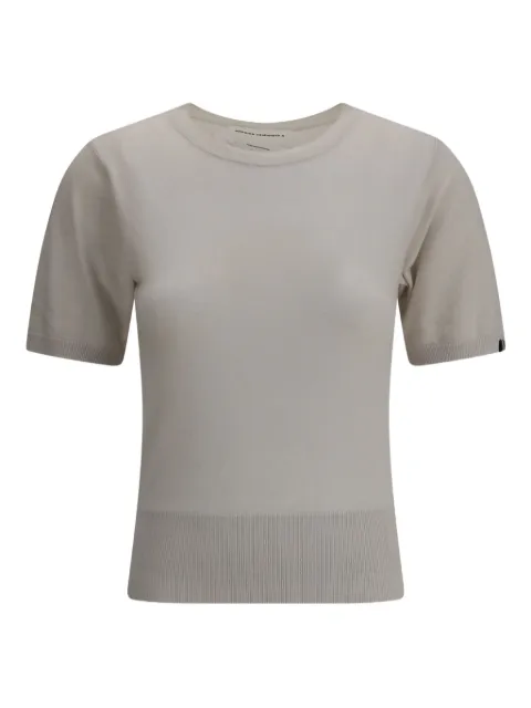 extreme cashmere logo-tag T-shirt Grey 41612618TU05