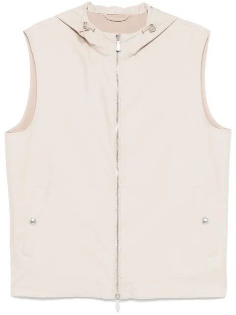 Eleventy hooded gilet Neutrals K75GILK04TES0K085
