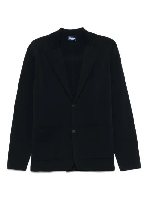 Drumohr ribbed blazer Blue D1C412