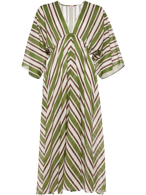 ERES Summer striped dress Green 202518