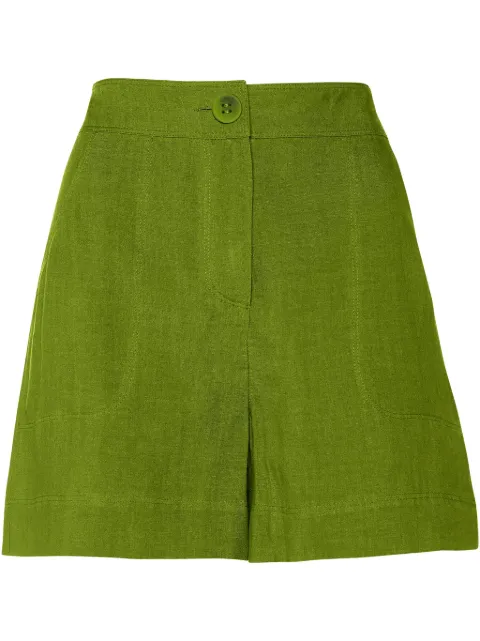 ERES Correct high-waisted shorts Green 232421