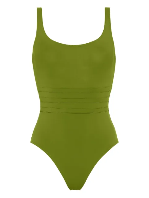 ERES Asia ribbed-detail swimsuit Green 011401