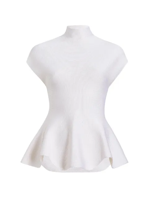 KHAITE Andra peplum-hem top White 9806429183