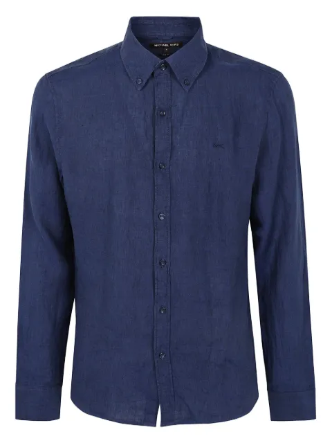 Michael Kors logo-embroidered shirt Blue CS4400H4YT