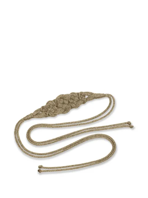 ERES Palm self-tie belt Gold 192514