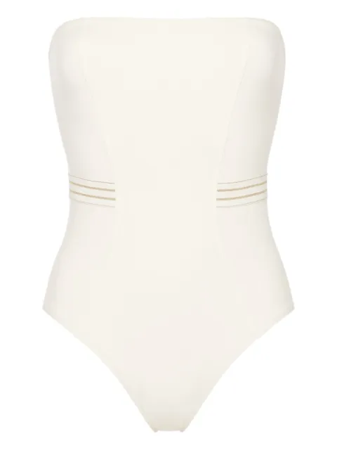 ERES Pétillant strapless swimsuit White 012520