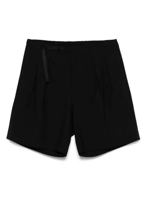 SEVEN GAUGE belted shorts Black SHO0005