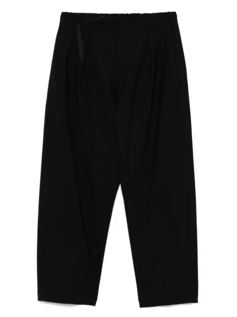 SEVEN GAUGE pleat-detailed trousers Black PAN0025