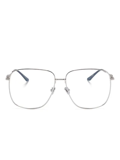 VALENTINO GARAVANI EYEWEAR navigator-frame glasses Silver VLX171C