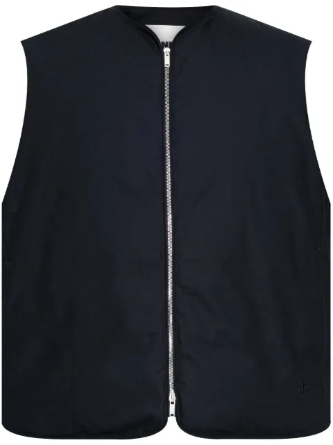 JIL SANDER+ zip-up gilet Blue J47AF0150J45296