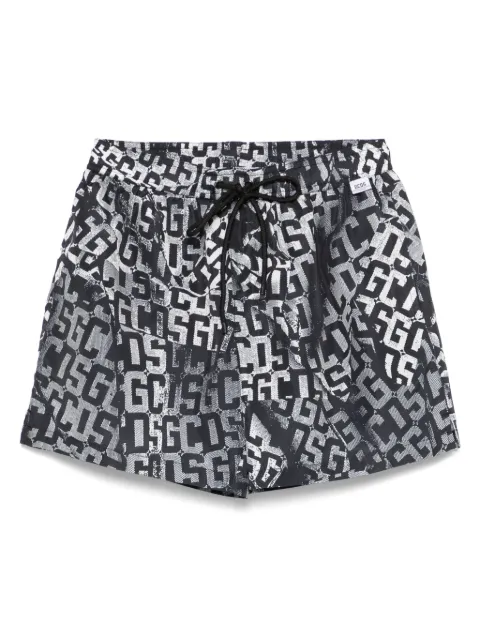 GCDS logo-print swim shorts Black B1EM3901AW2