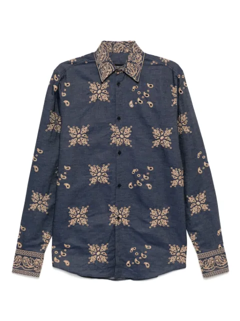 EGONlab. long-sleeved shirt Blue SS25SH006