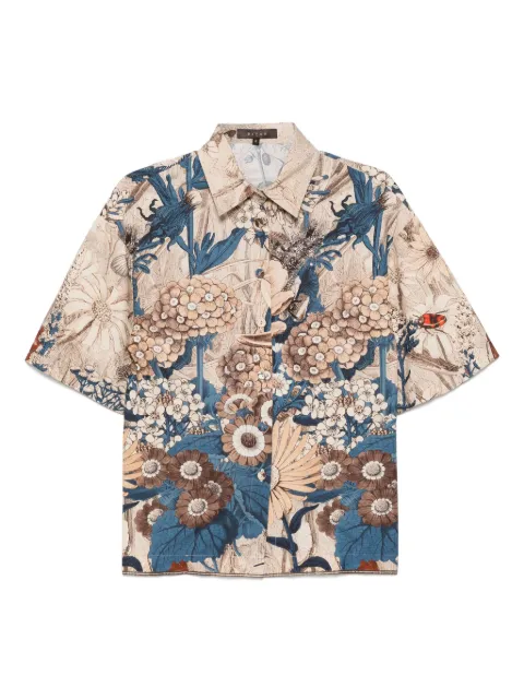 Biyan printed short-sleeved shirt Neutrals BBSS25035