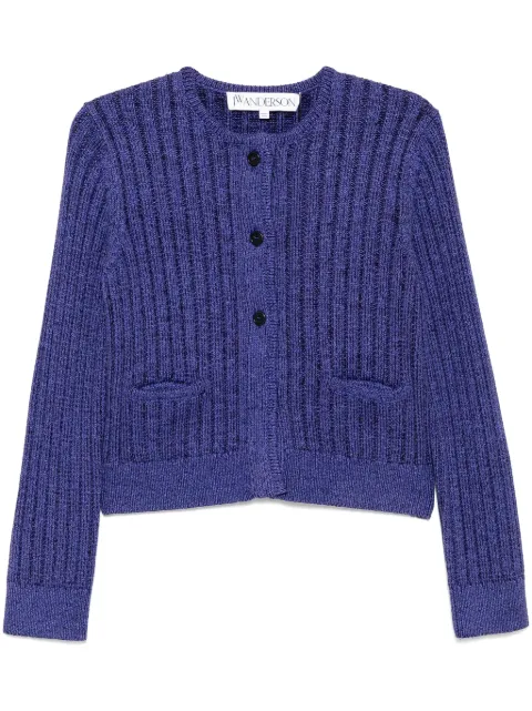 JW Anderson cropped buttoned cardigan Purple KW1356YN0410