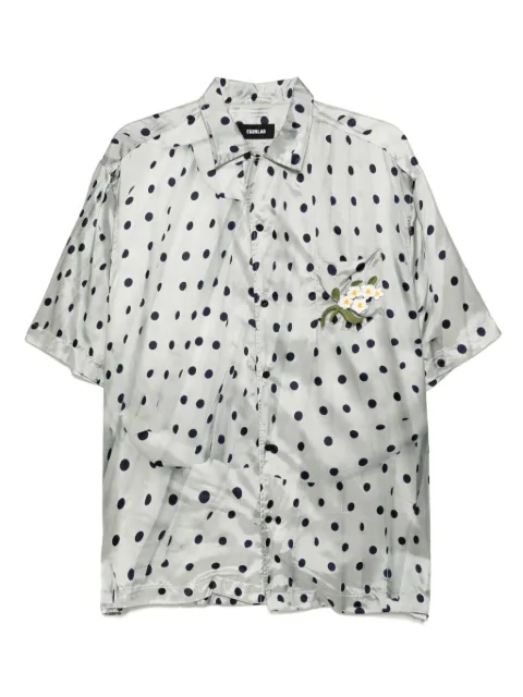 EGONlab. polka-dot shirt Green SS25SH005