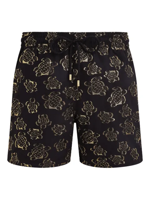 Vilebrequin Ronde des tortues swim trunks Black MPACA636