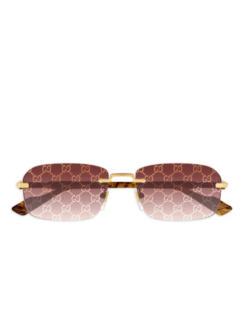 Gucci Eyewear rectangle-frame "Brown" sunglasses Brown GG1221S004