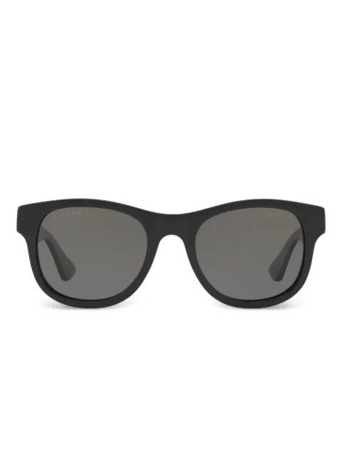 Gucci Eyewear Web-stripe sunglasses Black GG0003SN006