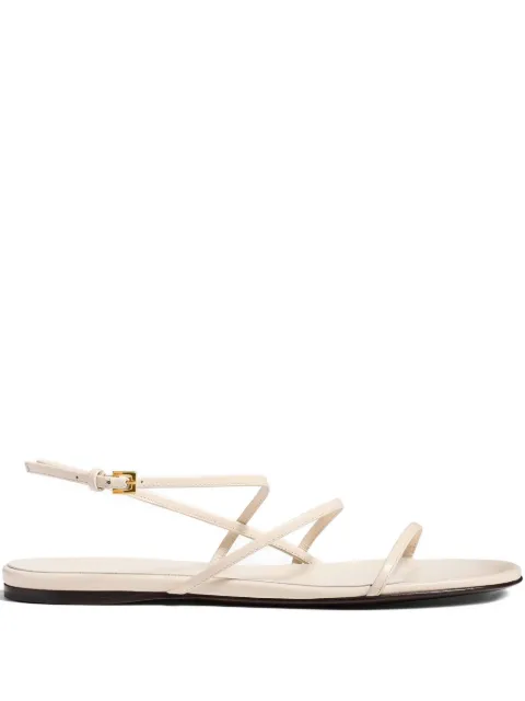 KHAITE Loop flat sandals Neutrals F3077920103
