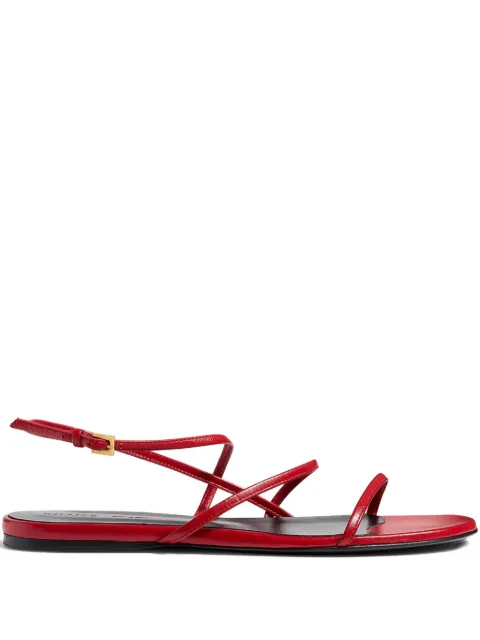 KHAITE Loop flat sandals Red F3077920469