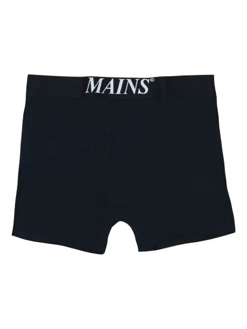 MAINS logo-waistband boxers Black BO01BLKBLACKWHITELOGO