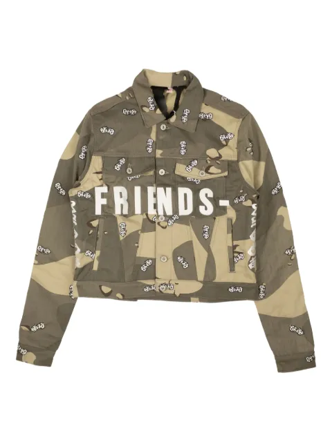 STADIUM® x Vlone "Camo" denim jacket Green FRIENDSDESERTCAMODENIMJACKET