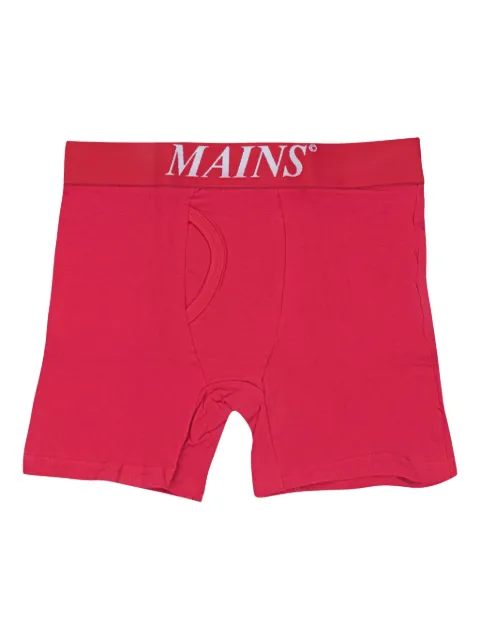 MAINS logo-waistband boxers Red BO01REDREDWHITELOGO