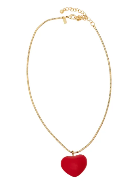 Kenneth Jay Lane Puff heart-charm necklace Gold 9822NR