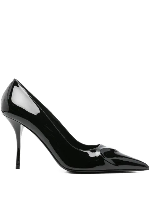 Alaïa heart-motif pointed-toe pumps Black AA3E089CK168