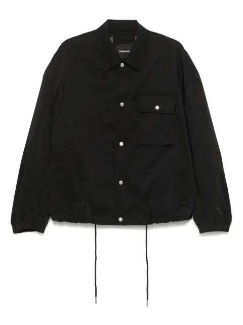SONGZIO poplin shirt jacket Black SSH3JP706BK