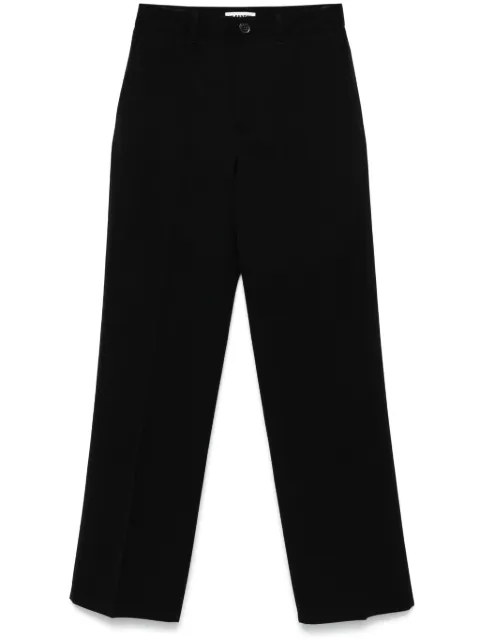 Jil Sander virgin-wool gabardine trousers Black J04KA0118J40003