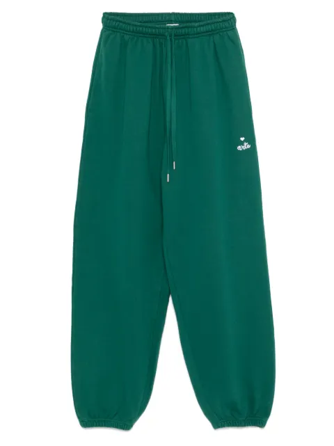 Arte Antwerp heart-logo track pants Green SS25173P