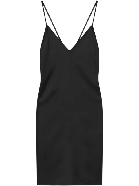 AERON satin midi dress Black ABACOSILKMONOBLACK