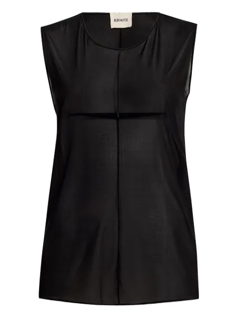 KHAITE Allo sleeveless top Black 23914202200