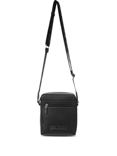 Just Cavalli embossed logo shoulder bag Black 78QA4B32ZSB85