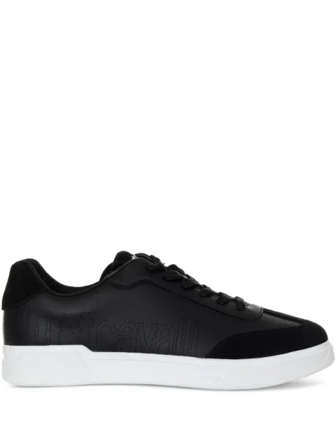 Just Cavalli logo-perforated sneakers Black 78QA3SB5ZPA92