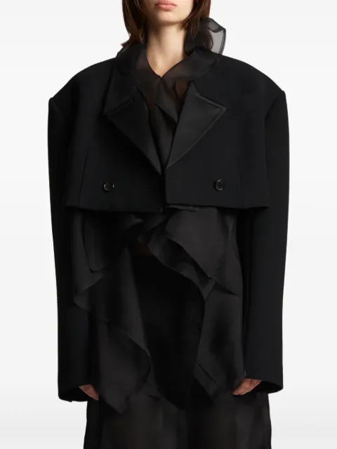 KHAITE Nando double-breasted jacket Black 61724114200