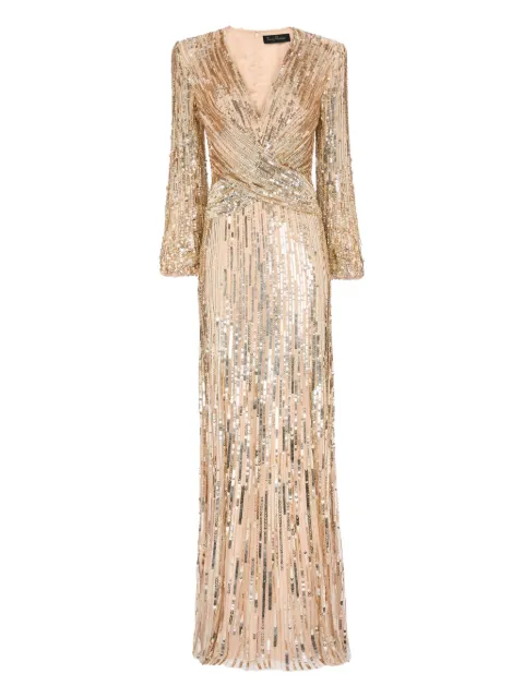 Jenny Packham Cosmos maxi dress Gold JPCLS141ZC