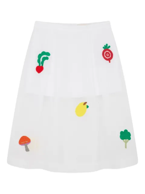 Mira Mikati embroidered mini skirt White SKT014ASS25
