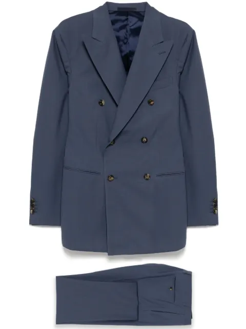 Caruso double-breasted suit Blue ASM1JD611F5081420140