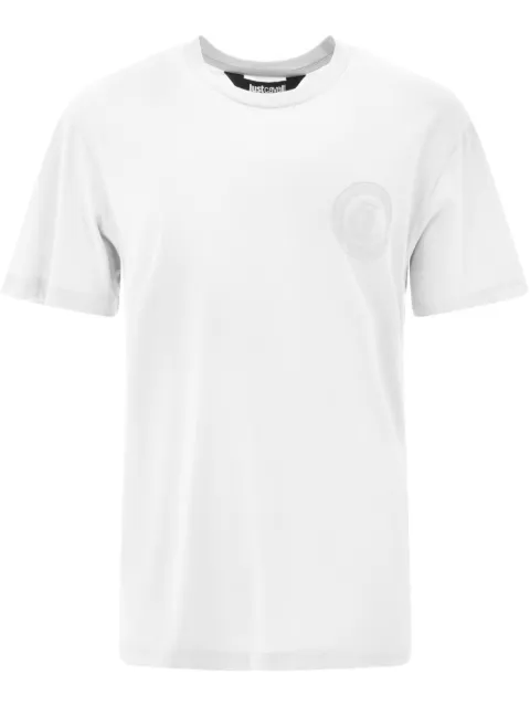 Just Cavalli logo-appliqué T-shirt White 78OAHT01CJ500
