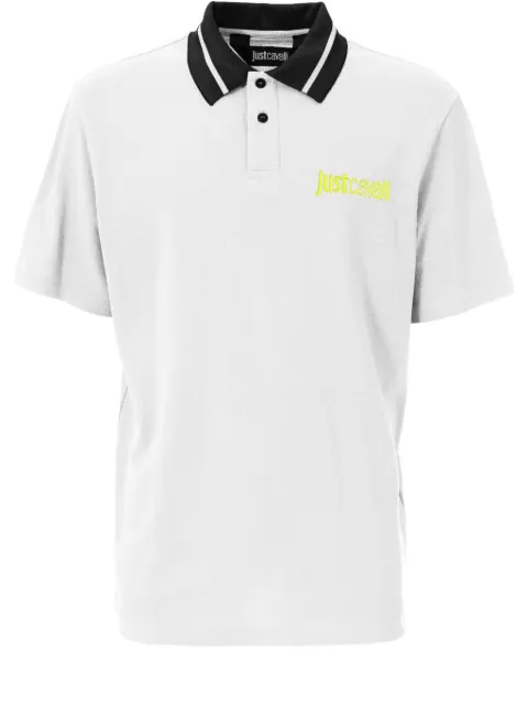 Just Cavalli logo-embroidered polo shirt White 78OAGT15CJ506
