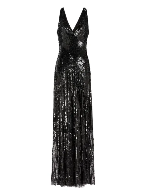 Jenny Packham Night Fever maxi dress Black JPCLS139ZC