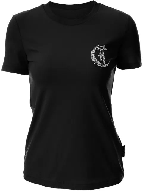 Just Cavalli logo-embellished T-shirt Black 78PAHE11CJ112