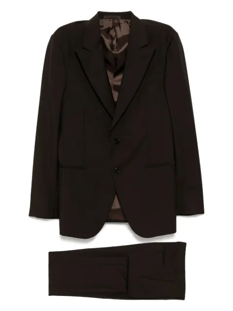 Caruso single-breasted suit Brown LN1JM211FPE0J060530